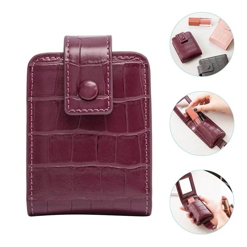 Lipstick Purse With Mirror Portable Makeup Holder Lipstick Holder
Lipstick Purse With Mirror Portable Makeup Holder Lipstick Holder