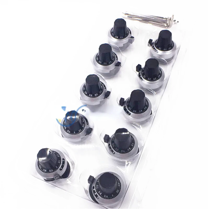 10pcs 3590S Knob Precision Scale Knob Potentiometer Knob Cap 4MM/6.35MM Multi-turn Potentiometer XSN-Ⅲ
10pcs 3590S Knob Precision Scale Knob Potentiometer Knob Cap 4MM/6.35MM Multi-turn Potentiometer XSN-Ⅲ