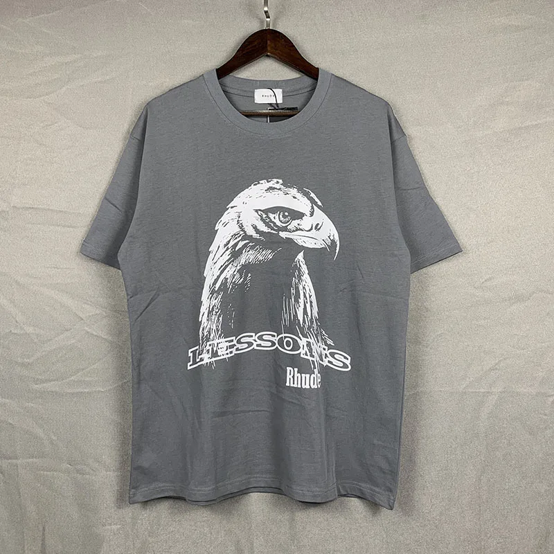 RHUDE Short Sleeve Eagle Print Cotton Streetwear Men Women High Quality Rhude T Shirt 
RHUDE Short Sleeve Eagle Print Cotton Streetwear Men Women High Quality Rhude T Shirt