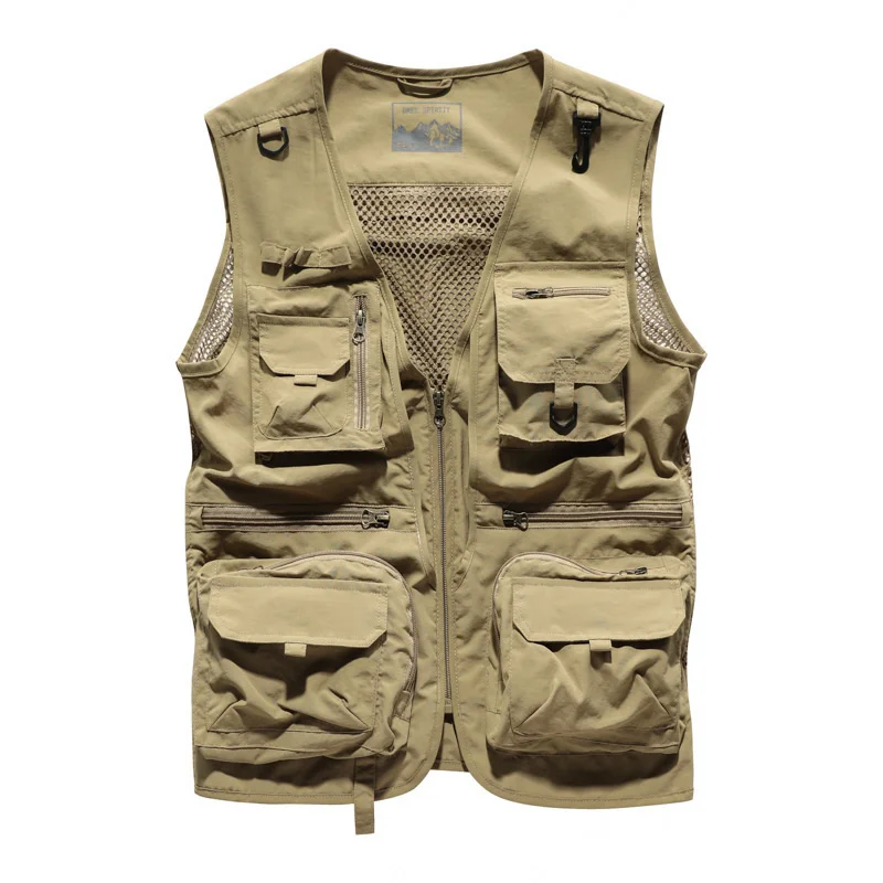 Summer New Mesh Breathable Outdoor Multi-pockest Quick Dry Fishing Photography Vest Male Sleeveless Waistcoat Men
Summer New Mesh Breathable Outdoor Multi-pockest Quick Dry Fishing Photography Vest Male Sleeveless Waistcoat Men