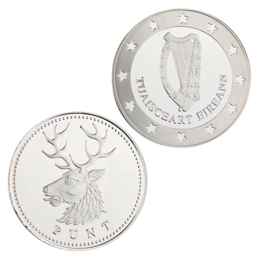 Northern Ireland Elk (Punt) Tuaisceart Eireann Collectible Silver Plated Souvenir Collection Art Commemorative Coin
Northern Ireland Elk (Punt) Tuaisceart Eireann Collectible Silver Plated Souvenir Collection Art Commemorative Coin