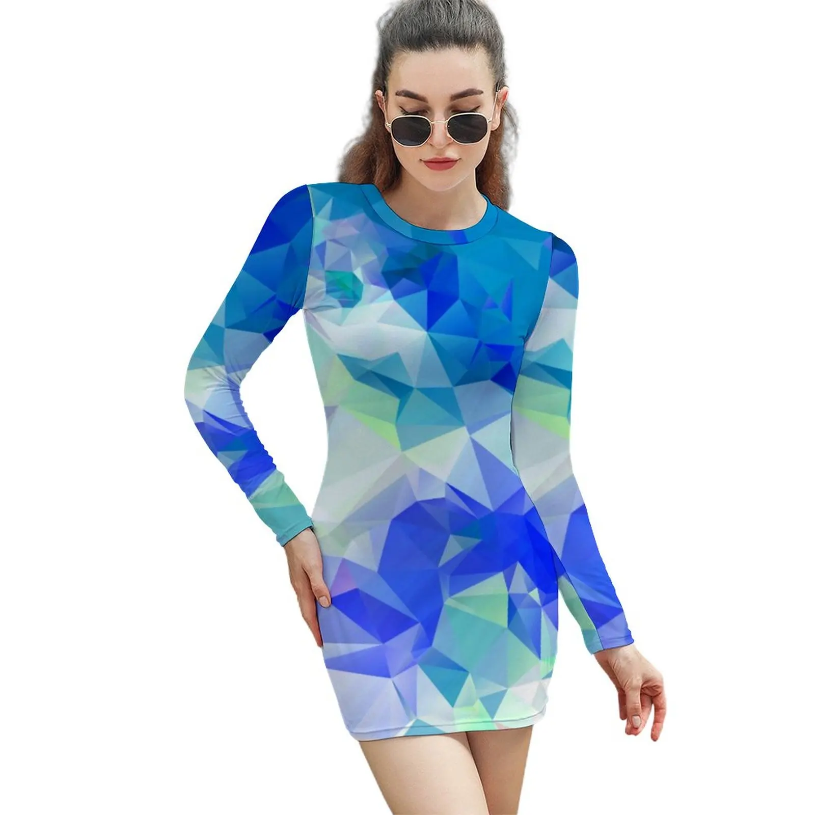 Abstract Geometry Dress Long Sleeve Colorful Triangle Print Retro Dresses Spring Women Trendy Pattern Bodycon Dress Big Size 2XL
Abstract Geometry Dress Long Sleeve Colorful Triangle Print Retro Dresses Spring Women Trendy Pattern Bodycon Dress Big Size 2XL