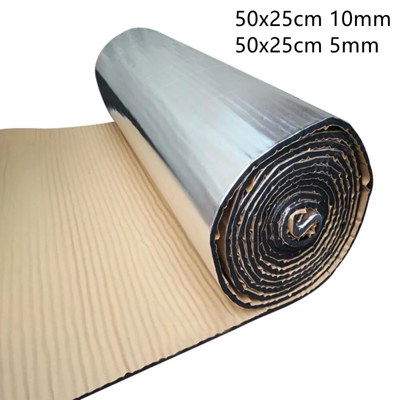 50x25cm 10/5mm Car Soundproof Deadening Mat Firewall Insulation Audio Noise Insulator Pad High Noise Reduction & Thermal Insulat
50x25cm 10/5mm Car Soundproof Deadening Mat Firewall Insulation Audio Noise Insulator Pad High Noise Reduction & Thermal Insulat
