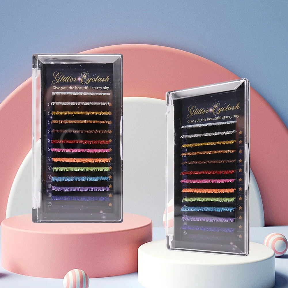 Mix Colors Glitter Shiny Classic Lashes Trays 3D Eyelash Extensions Make Up for Party Use
Mix Colors Glitter Shiny Classic Lashes Trays 3D Eyelash Extensions Make Up for Party Use