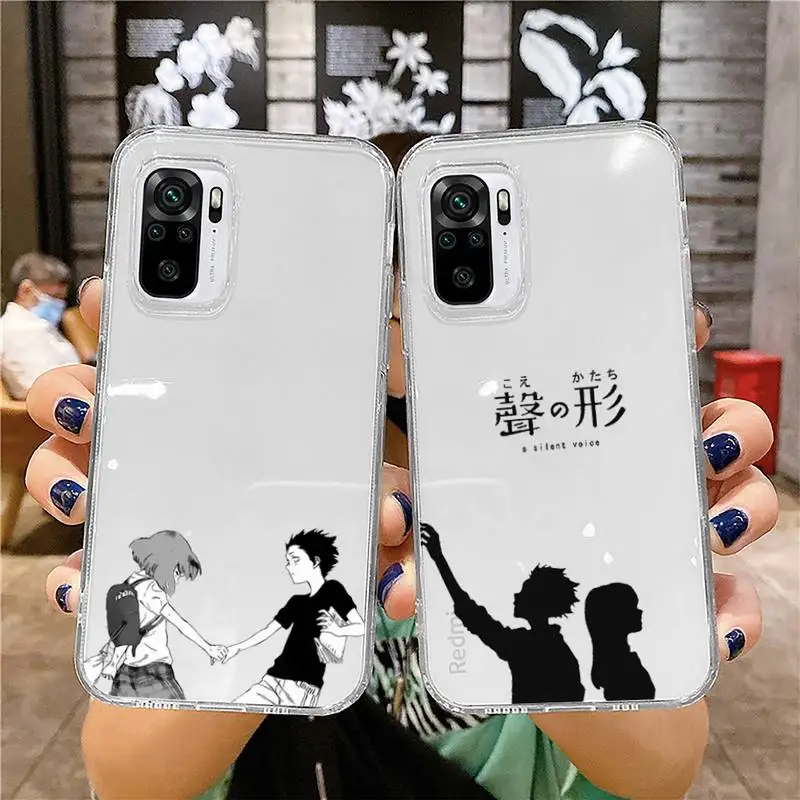 A Silent Voice Phone Case For Xiaomi 11 Redmi Note 10 9 8 7 pro lite T A S 10T 9A 9S 8T Pro 4G Transparent Coque Funda
A Silent Voice Phone Case For Xiaomi 11 Redmi Note 10 9 8 7 pro lite T A S 10T 9A 9S 8T Pro 4G Transparent Coque Funda