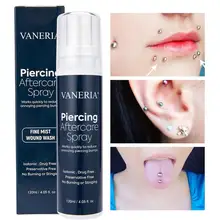 Piercing Fine Mist Spray 120ml Cleaner Wound Wash Fine Mist Bump Removal Natural Care Treatments Mist For Nose Ear Piercing