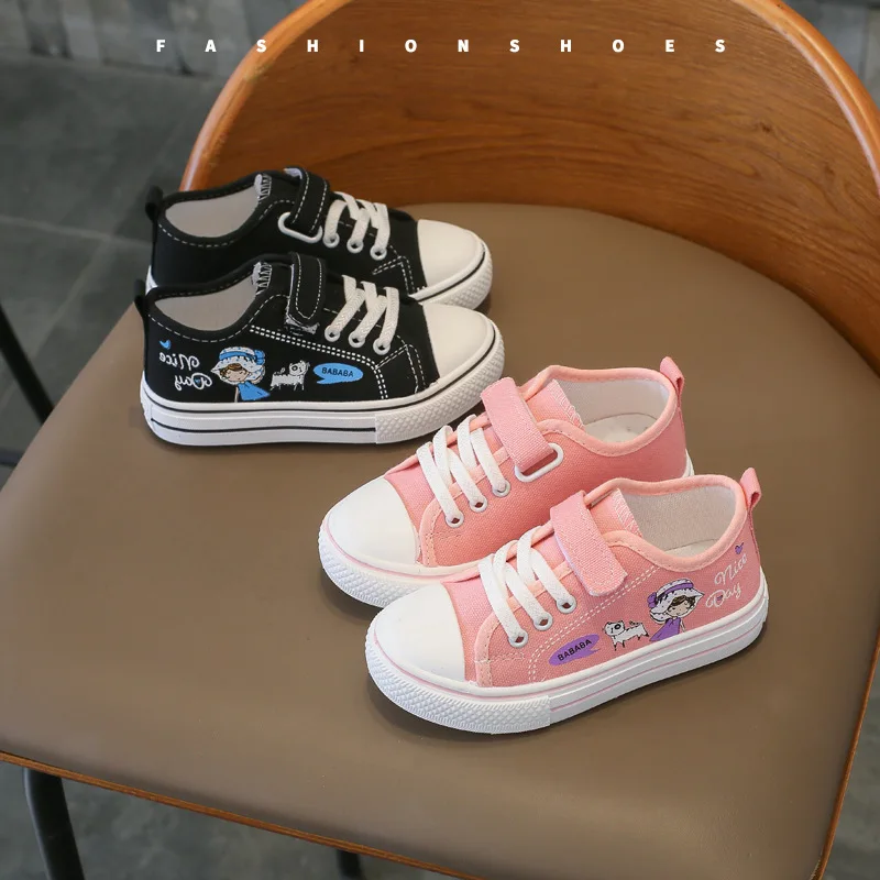 Girls Canvas Shoes 2022 New Season Children's Shoes Lovely Cartoon Girl Printed Shoes Kids Flat Heel Sneakers Streetwear
Girls Canvas Shoes 2022 New Season Children's Shoes Lovely Cartoon Girl Printed Shoes Kids Flat Heel Sneakers Streetwear