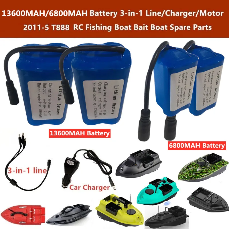 2011-5 T888 C18 D16 V18 FX88 R18 D116 V007 RC Fishing Bait Boat Battery Spare Parts 7.4V 13600mAh/6800mAh Battery/Charger/Motors
2011-5 T888 C18 D16 V18 FX88 R18 D116 V007 RC Fishing Bait Boat Battery Spare Parts 7.4V 13600mAh/6800mAh Battery/Charger/Motors