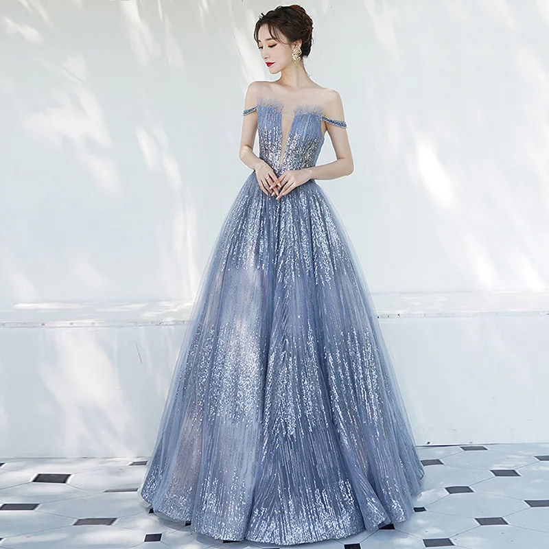 New Blue Evening Dress Spaghetti Strap Shining Long Vestidos Modern Fashion Elegant Sukienka Wieczorowa Custom Made Abendkleider
New Blue Evening Dress Spaghetti Strap Shining Long Vestidos Modern Fashion Elegant Sukienka Wieczorowa Custom Made Abendkleider