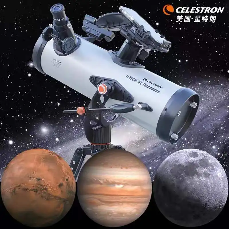 Celestron Professional StarSense Explorer LT114AZ Smartphone App Newton High Powerful 114mm Reflector Astronomical Telescope
Celestron Professional StarSense Explorer LT114AZ Smartphone App Newton High Powerful 114mm Reflector Astronomical Telescope