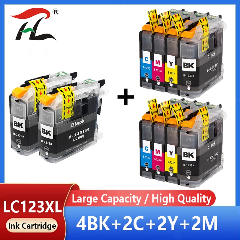 10PK For Brother LC123 Ink Cartridge Compatible For MFC-J4510DW MFC-J4610DW Printer Ink Cartridge LC121 MFC-J4410DW MFC-J4710DW
10PK For Brother LC123 Ink Cartridge Compatible For MFC-J4510DW MFC-J4610DW Printer Ink Cartridge LC121 MFC-J4410DW MFC-J4710DW