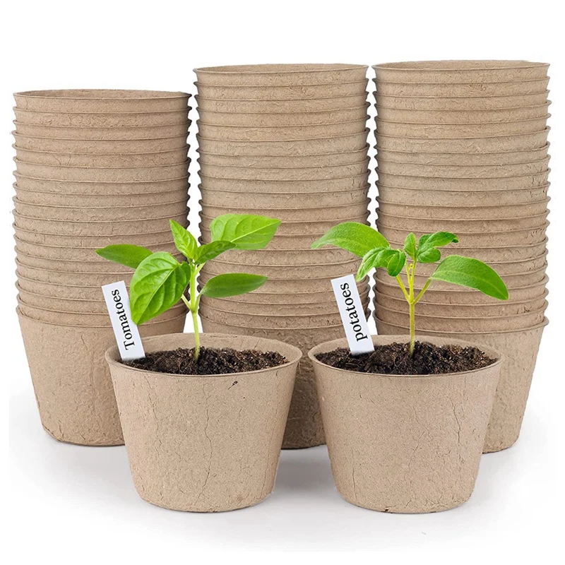 Peat Pots, 60 Pcs 3 Inch Seed Starting Pots Round Nursery Pot, Biodegradable Plants Pots With Bonus 20 Plant Labels
Peat Pots, 60 Pcs 3 Inch Seed Starting Pots Round Nursery Pot, Biodegradable Plants Pots With Bonus 20 Plant Labels