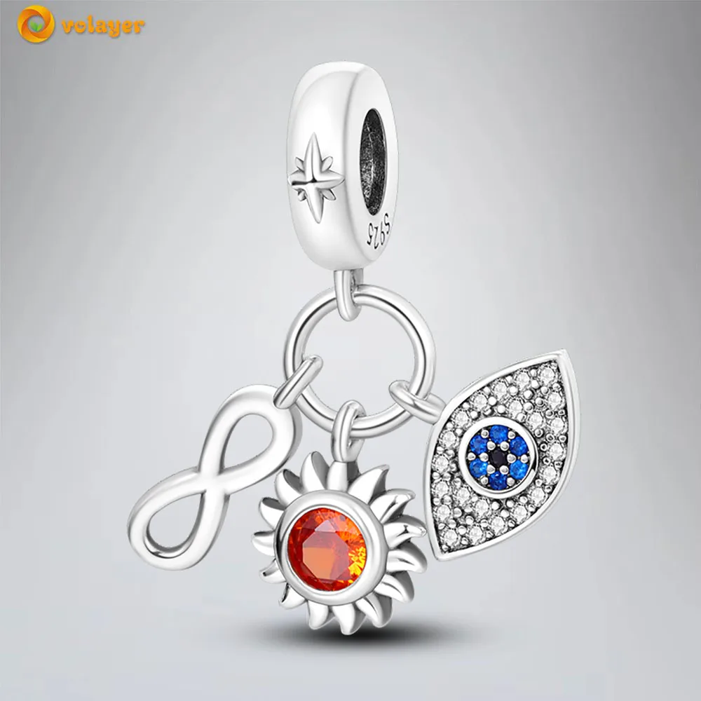 Volayer 925 Sterling Silver Beads Eternal Amulet Dangle Charm fit Original Pandora Bracelets for Women DIY Jewelry Making
Volayer 925 Sterling Silver Beads Eternal Amulet Dangle Charm fit Original Pandora Bracelets for Women DIY Jewelry Making