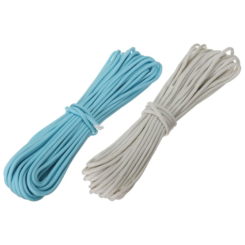 2 Pcs 550Lb Paracord Parachute Cord Nylon Luminous Glow In The Dark 9 Core Strand, Blue & White
2 Pcs 550Lb Paracord Parachute Cord Nylon Luminous Glow In The Dark 9 Core Strand, Blue & White