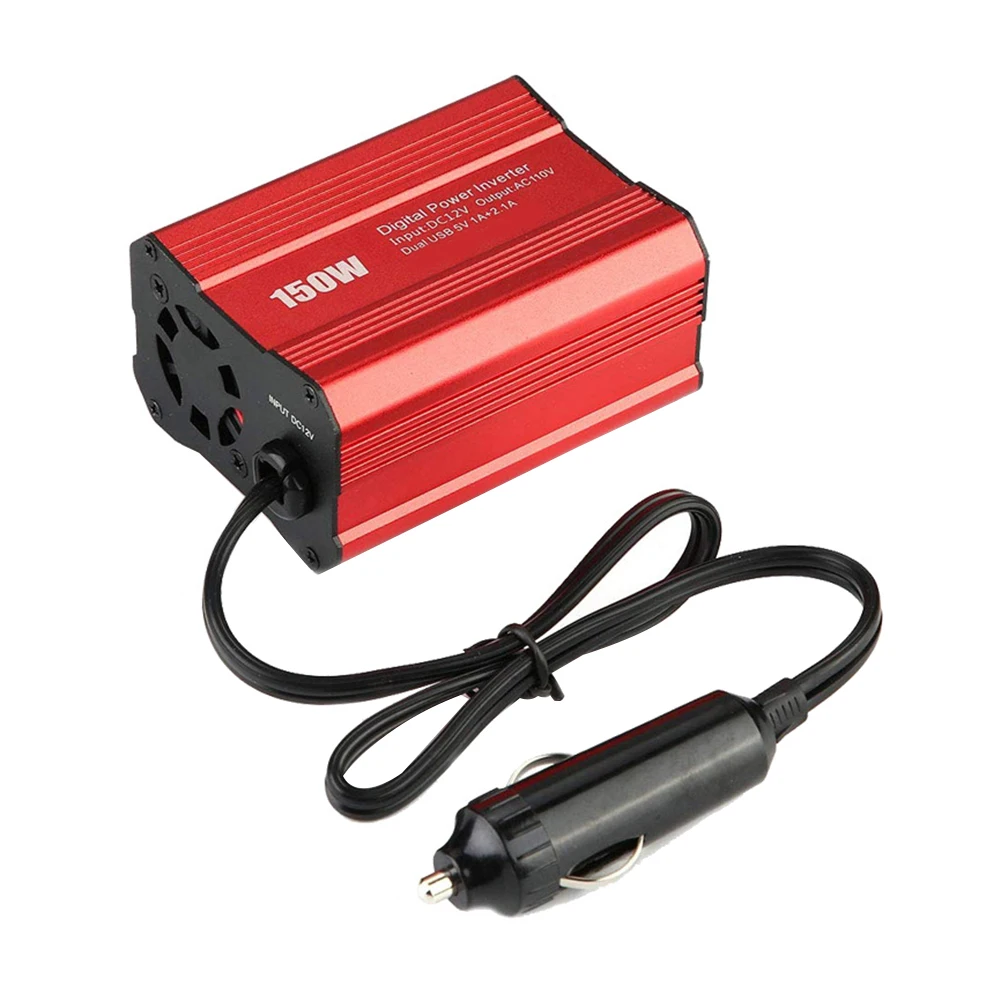 150W Car Power Inverter 12V 220V and AC 110V Converter Auto Charger Converter Adapter Modified Sine Wave(US Plug)
150W Car Power Inverter 12V 220V and AC 110V Converter Auto Charger Converter Adapter Modified Sine Wave(US Plug)