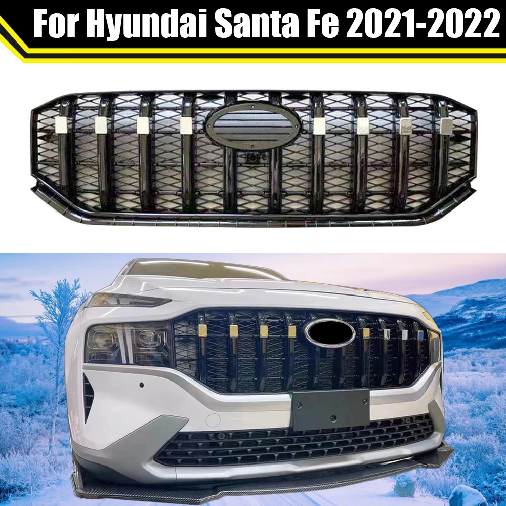 SUV Auto Parts Tuning Black Or Silver Front Bumper Grill For Hyundai Santa Fe 2021 2022 Car High Quality Grille Racing grills
SUV Auto Parts Tuning Black Or Silver Front Bumper Grill For Hyundai Santa Fe 2021 2022 Car High Quality Grille Racing grills