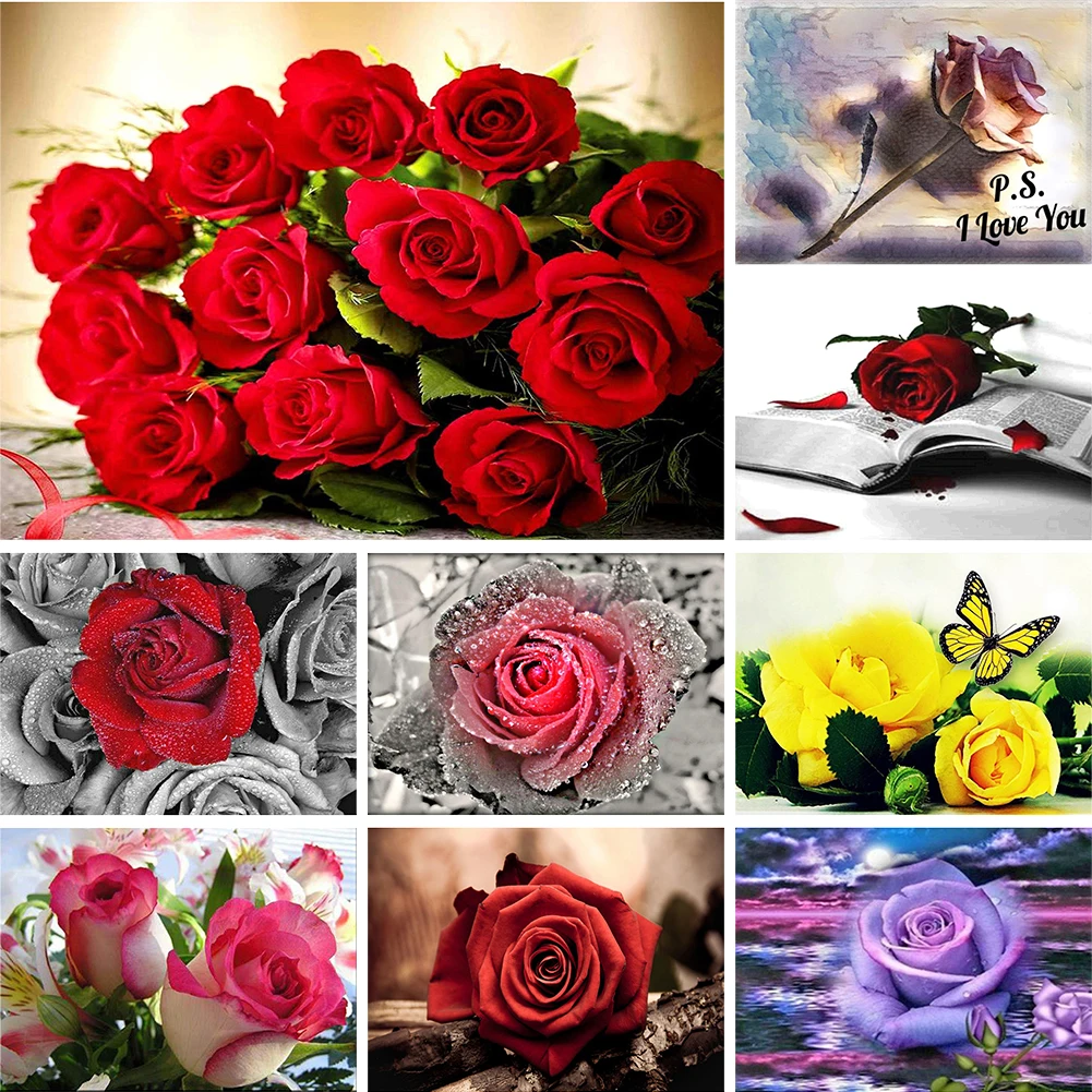 Алмазная мозаика 5D «сделай сам», круглая вышивка, серия розы, стразы, украшение для дома, подарочные аксессуары 
Алмазная мозаика 5D «сделай сам», круглая вышивка, серия розы, стразы, украшение для дома, подарочные аксессуары