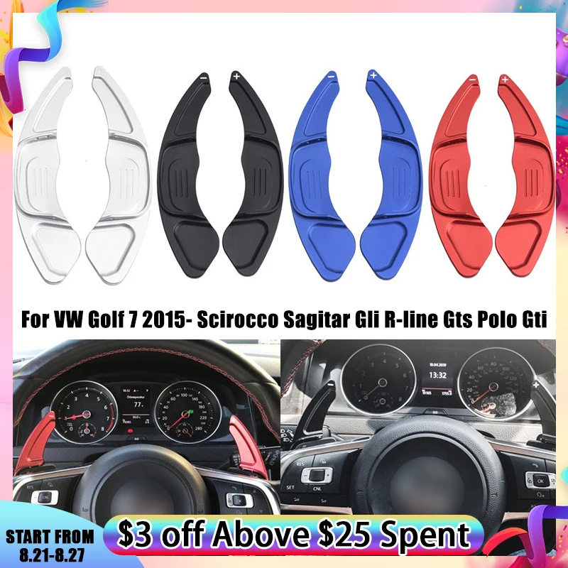 2Pcs Car Steering Wheel Shift Paddle Extension Shifter Aluminum For VW Golf 7 2015- Scirocco Sagitar Gli R-line Gts Polo Gti
2Pcs Car Steering Wheel Shift Paddle Extension Shifter Aluminum For VW Golf 7 2015- Scirocco Sagitar Gli R-line Gts Polo Gti