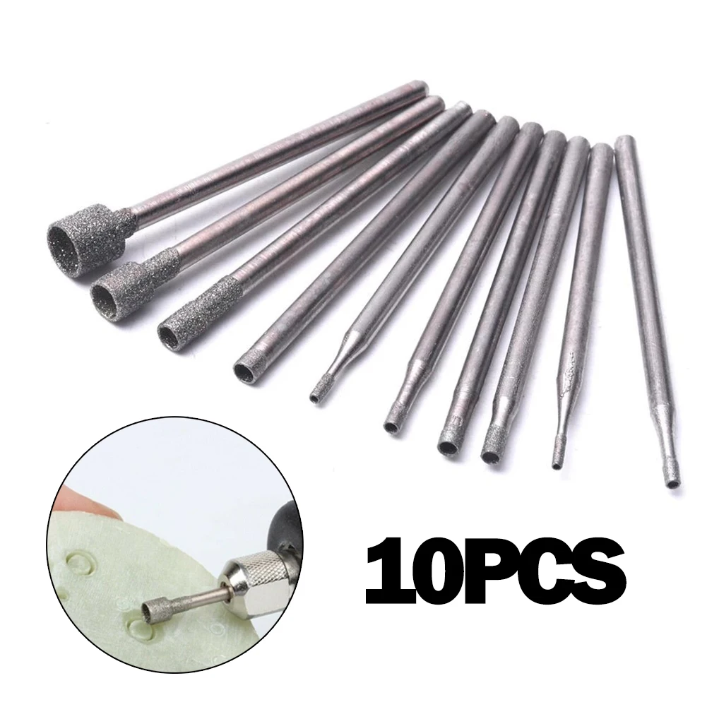 10 PCS 2.35mm Diamond Coated Tipped Drill Bit For Tile Jewellery Glass Engraving Diameter 2.35mm 0.8-5mm Shank Grinding Tool
10 PCS 2.35mm Diamond Coated Tipped Drill Bit For Tile Jewellery Glass Engraving Diameter 2.35mm 0.8-5mm Shank Grinding Tool