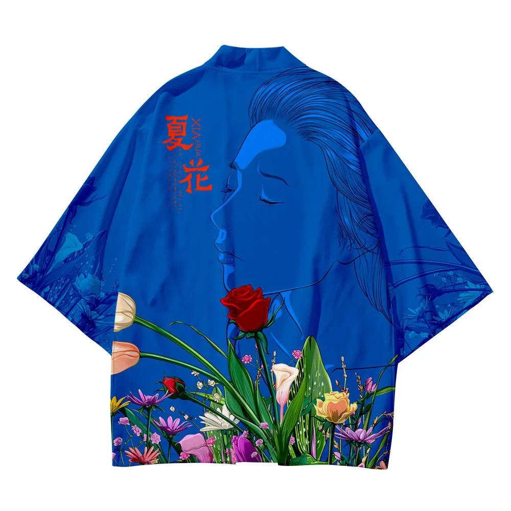 Plus Size 4XL 6xl Blue Street Fashion Beach Japanese Kimono Sets Mujer Robe Cardigan Men Shirts Yukata Haori Clothing
Plus Size 4XL 6xl Blue Street Fashion Beach Japanese Kimono Sets Mujer Robe Cardigan Men Shirts Yukata Haori Clothing