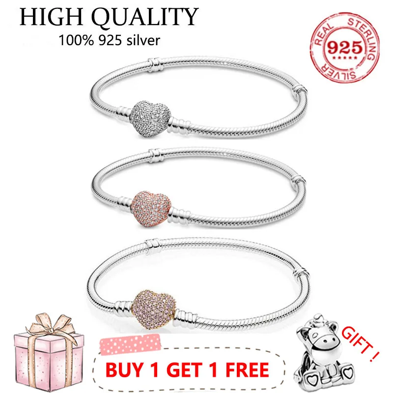 Authentic S925 Sterling Silver Moments Bright Love Cz Snake Bone Bracelet Suitable For Women Diy Jewelry Original Charm
Authentic S925 Sterling Silver Moments Bright Love Cz Snake Bone Bracelet Suitable For Women Diy Jewelry Original Charm