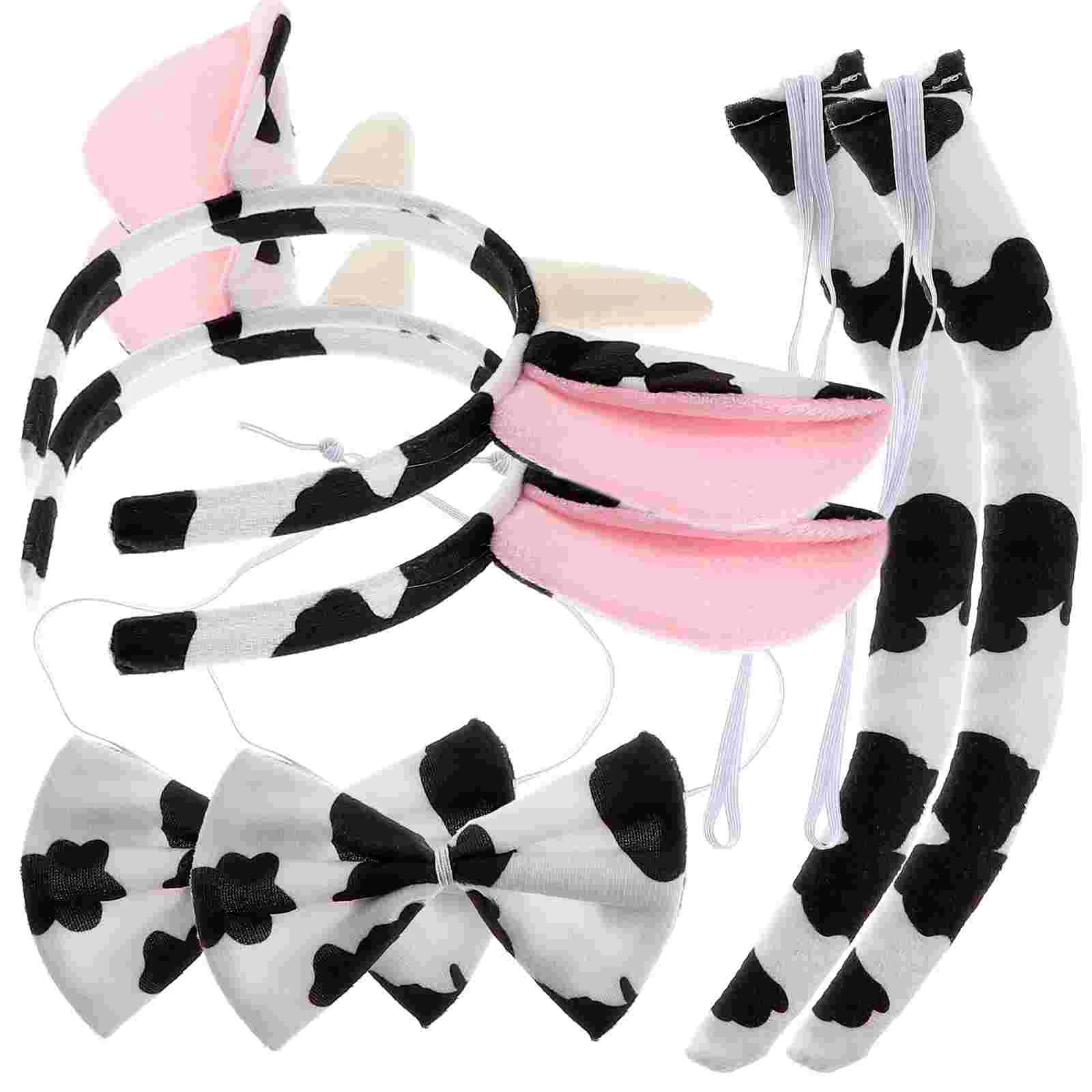 3Pcs in 1 Set Cow Horns Headbands Tails Bow Ties Animals Head Hoops for Birthday Party Halloween 
3Pcs in 1 Set Cow Horns Headbands Tails Bow Ties Animals Head Hoops for Birthday Party Halloween