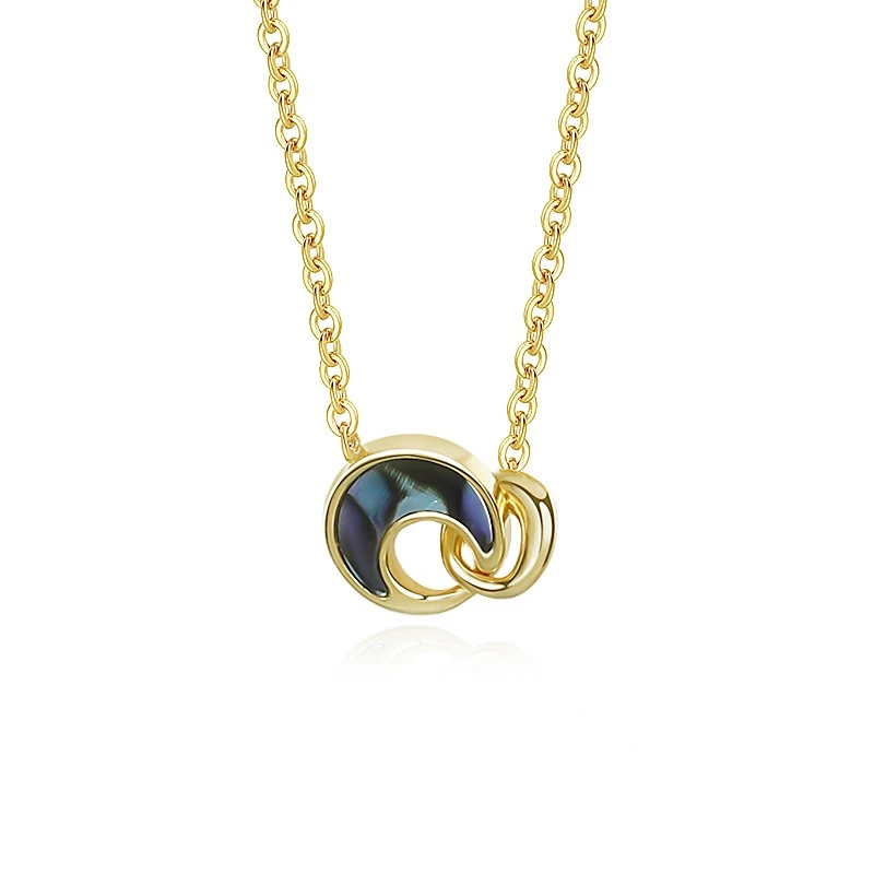 Cross-border New Crescent Abalone Shell Necklace, Retro Fashion, Simple and Small, Double-ring Collarbone Chain, Spot Wholesale
Cross-border New Crescent Abalone Shell Necklace, Retro Fashion, Simple and Small, Double-ring Collarbone Chain, Spot Wholesale