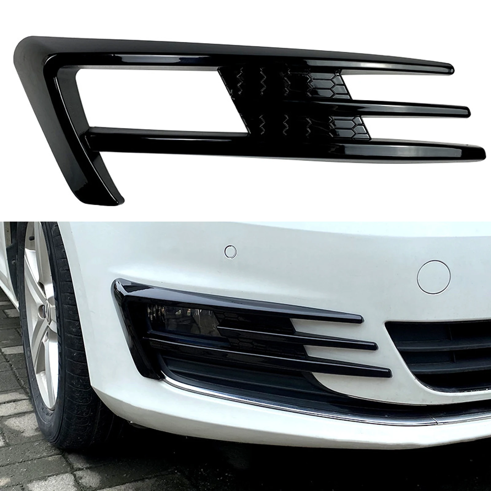 For Volkswagen Golf 7 /Golf 7.5 MK7 GTI GTD R Standard TSI TDI 2013-2019 Gloss Black Car Bumper Fog Light Grille Cover Trim
For Volkswagen Golf 7 /Golf 7.5 MK7 GTI GTD R Standard TSI TDI 2013-2019 Gloss Black Car Bumper Fog Light Grille Cover Trim
