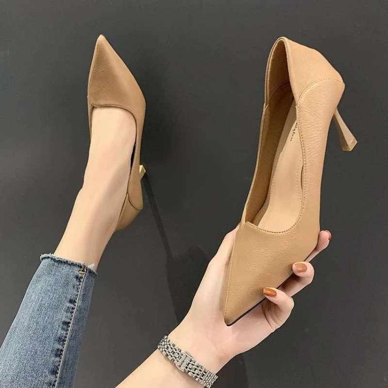 Ladies High Heels Pointed Toe Shallow Mouth New Women Shoes Autumn Single Stiletto Fashion Wholesale
Ladies High Heels Pointed Toe Shallow Mouth New Women Shoes Autumn Single Stiletto Fashion Wholesale