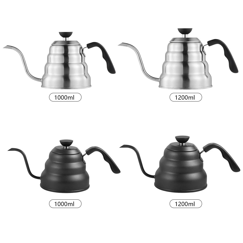 Tea Kettle Stovetop Pour Over Coffee Drip Kettle Thickened Water Pot Cafe Pots for Home Bar Restaurant Uses black 1000ML
Tea Kettle Stovetop Pour Over Coffee Drip Kettle Thickened Water Pot Cafe Pots for Home Bar Restaurant Uses black 1000ML