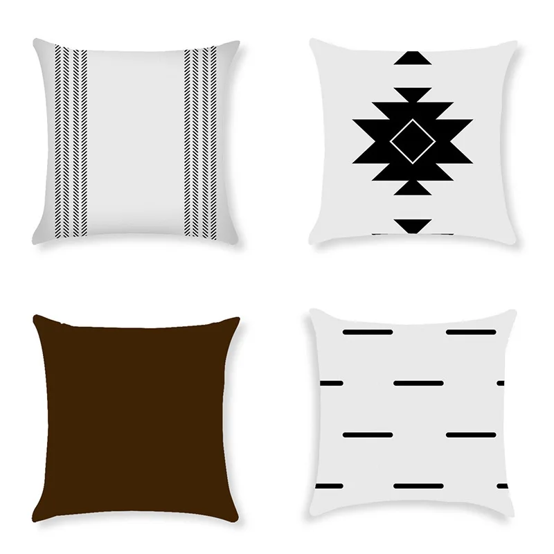 New Geometric Nordic Simple Black and White Pillowcase High Density White Linen Cushion Cover Sofa Decorative Hemp Pillows Cover 
New Geometric Nordic Simple Black and White Pillowcase High Density White Linen Cushion Cover Sofa Decorative Hemp Pillows Cover