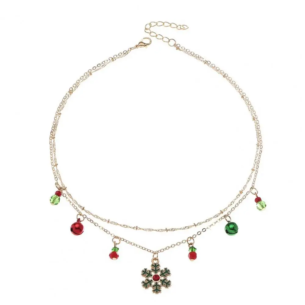 Unique Double Layer Lightweight Women Fashion Christmas Snowflake Clavicle Necklace Clavicle Chain Pendant Necklace
Unique Double Layer Lightweight Women Fashion Christmas Snowflake Clavicle Necklace Clavicle Chain Pendant Necklace