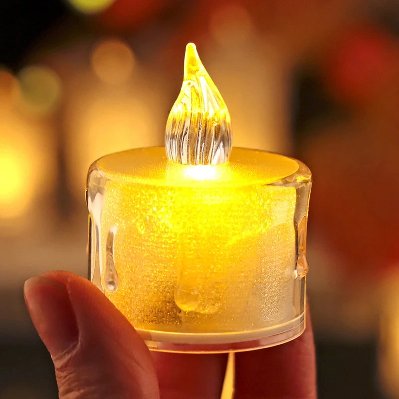 Candles Light Without Smoke Transparent Small Tea Wax Light Wedding Proposal Decorative Candle Lights LED Simulation CandleLight
Candles Light Without Smoke Transparent Small Tea Wax Light Wedding Proposal Decorative Candle Lights LED Simulation CandleLight