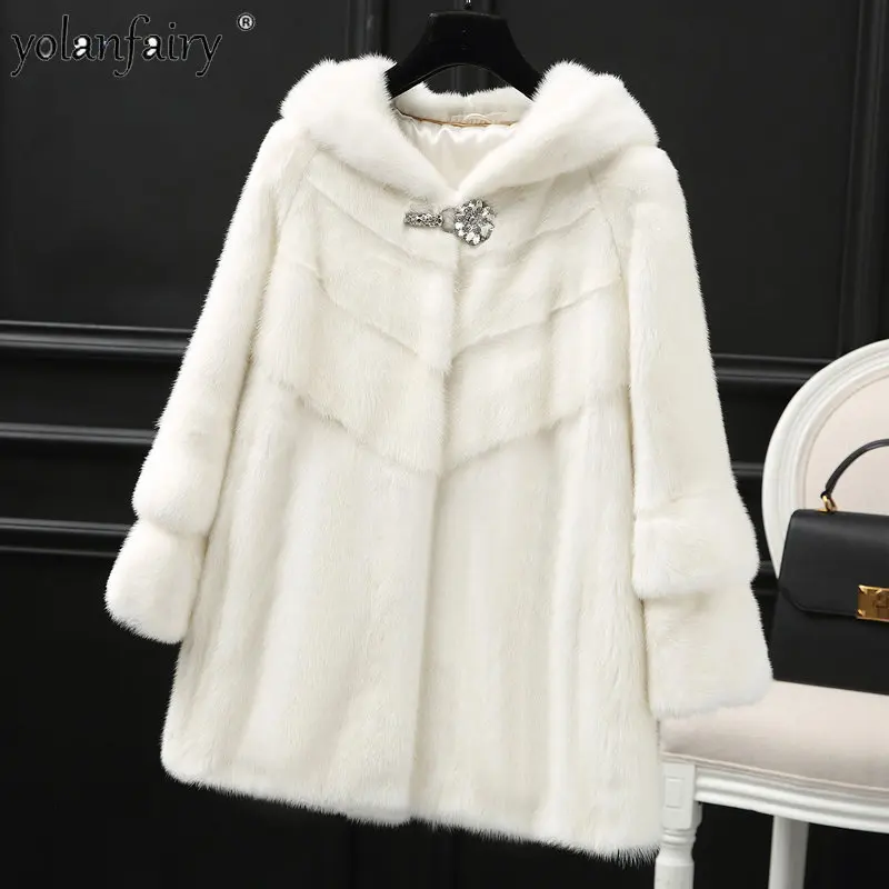 2023 Winter Jacket for Women Real Fur Coat Female Whole Mink Midi Long Fur Hooded Coats Mother Mink Clothes for Woman Luxury FCY
2023 Winter Jacket for Women Real Fur Coat Female Whole Mink Midi Long Fur Hooded Coats Mother Mink Clothes for Woman Luxury FCY