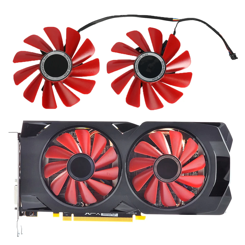 Вентилятор видеокарты для XFX RX 570, диагональ 580 дюйма, размер 85 мм, RX560D, RX570, RX580, 12 В, а, сменный охлаждающий вентилятор для видеокарты
Вентилятор видеокарты для XFX RX 570, диагональ 580 дюйма, размер 85 мм, RX560D, RX570, RX580, 12 В, а, сменный охлаждающий вентилятор для видеокарты