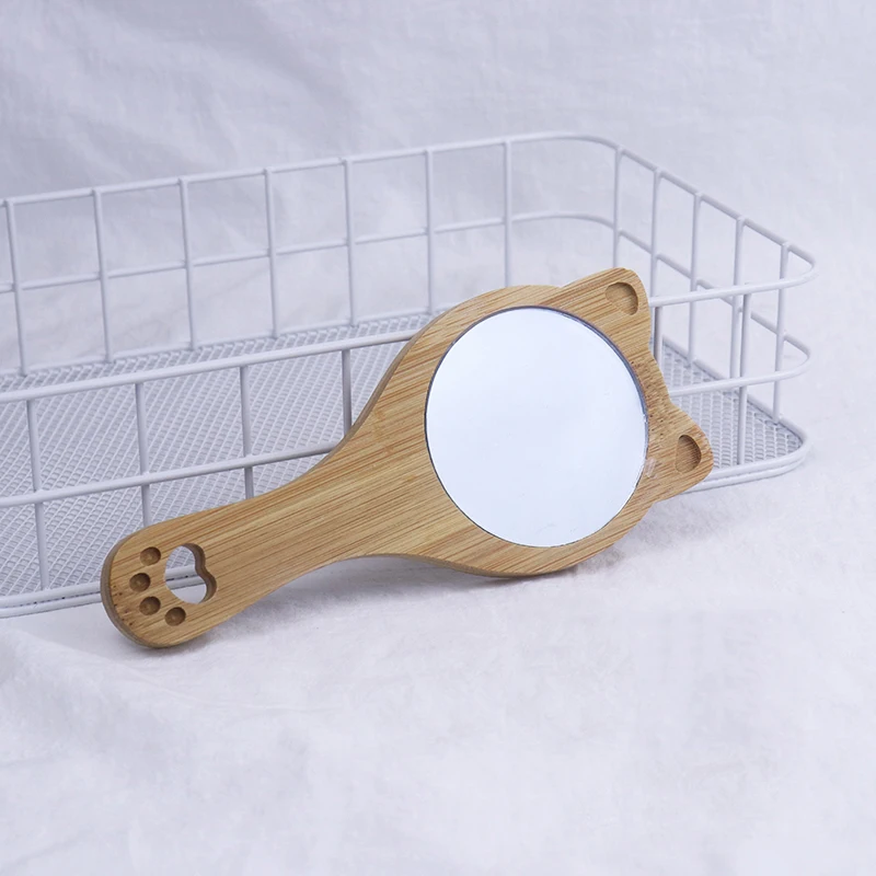 Customized Logo Cute Cat Handheld Bamboo Wood Cosmetic Mirrors For Women Portable Pocket Makeup Vanity Mirror
Customized Logo Cute Cat Handheld Bamboo Wood Cosmetic Mirrors For Women Portable Pocket Makeup Vanity Mirror