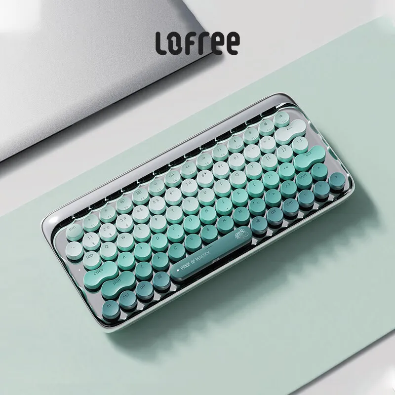 Lofree Peacock 79keys Bluetooth Wireless Mechanical Keyboard Usb Backlit Gaming Kit for Pc Diy Desktop Girls Keyboard 
Lofree Peacock 79keys Bluetooth Wireless Mechanical Keyboard Usb Backlit Gaming Kit for Pc Diy Desktop Girls Keyboard