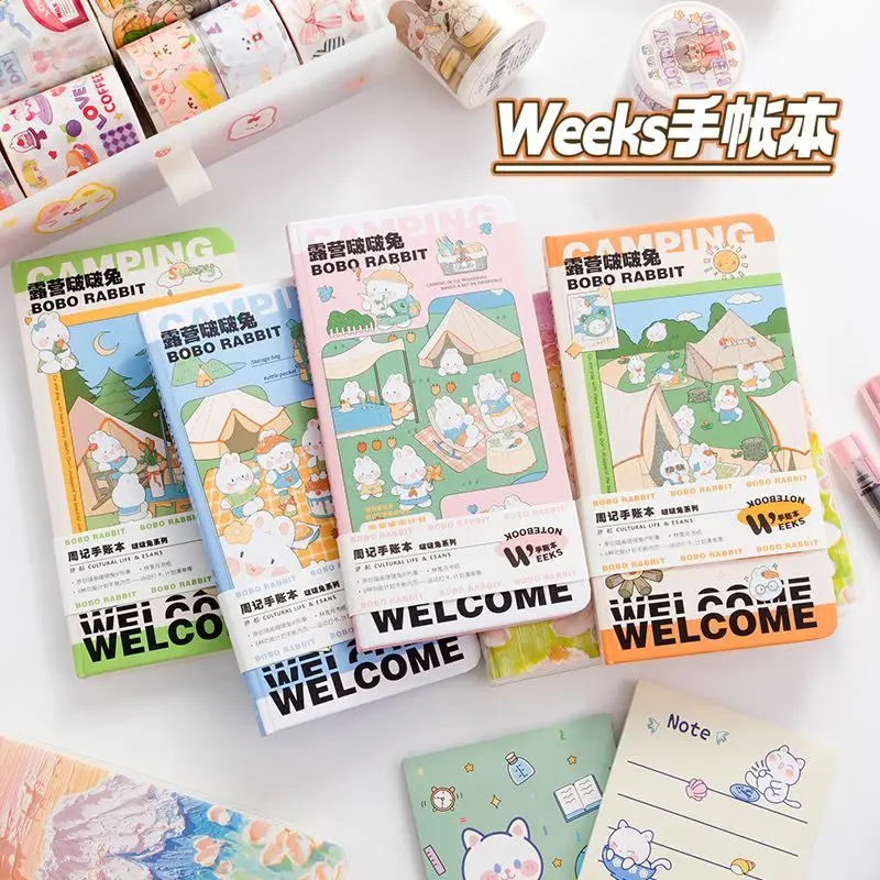 Bunny weeks Ledger Children's Stickers Set Girl Cute Daily Time Management Week Student Planner Book
Bunny weeks Ledger Children's Stickers Set Girl Cute Daily Time Management Week Student Planner Book