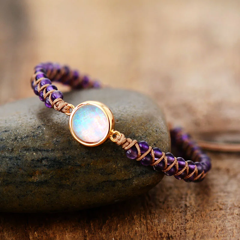 2023 New Amethysts Opal String Braided Yoga Friendship Bracelet Bangle for Women Men Stone Wrap Bracelets Femme Bohemian Jewelry 
2023 New Amethysts Opal String Braided Yoga Friendship Bracelet Bangle for Women Men Stone Wrap Bracelets Femme Bohemian Jewelry