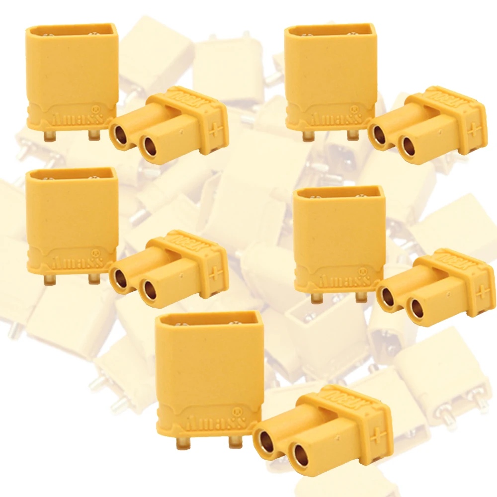 

10pcs Connectors Plugs Amass XT30UPB 2mm Plug Male Female Bullet for RC lipo battery (5 Pair)