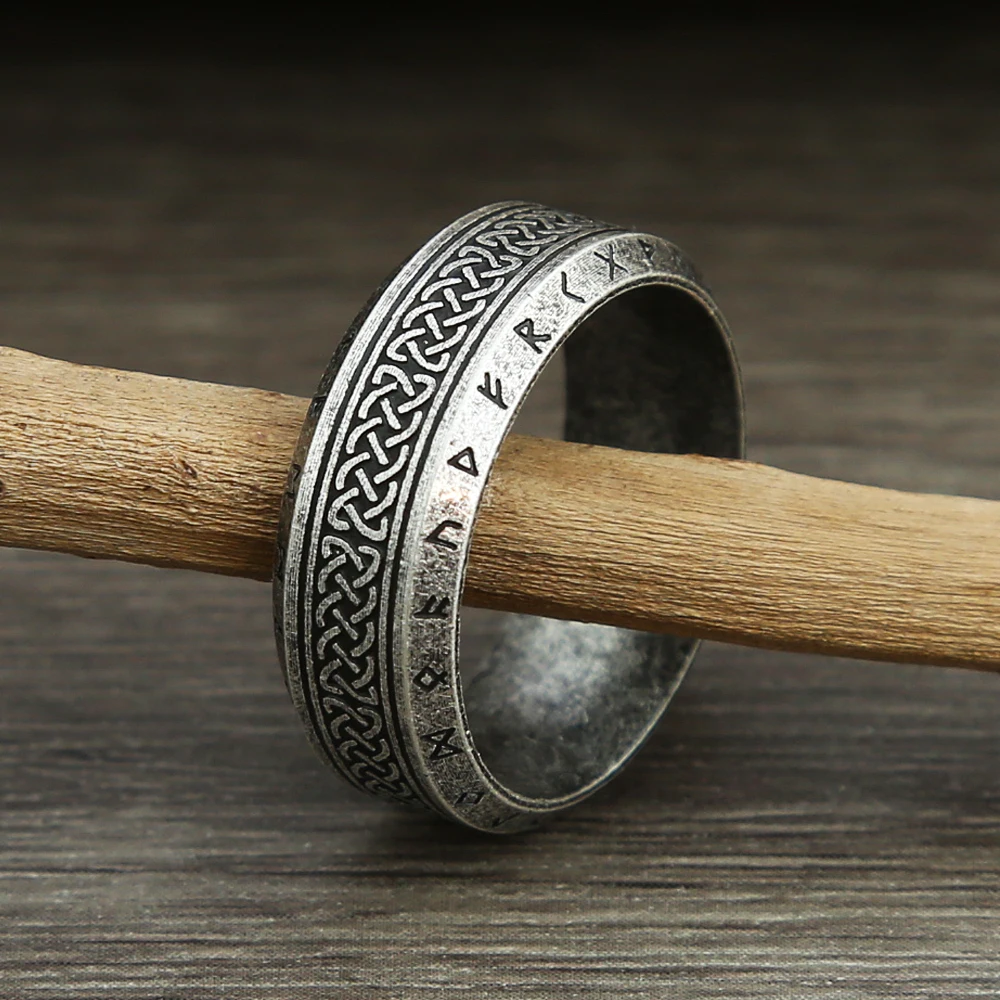 Vintage Nordic Celtic Knot Ring Simple Viking Rune Ring Unisex Hip Hop Punk Gothic Ring Banquet Jewelry Gift
Vintage Nordic Celtic Knot Ring Simple Viking Rune Ring Unisex Hip Hop Punk Gothic Ring Banquet Jewelry Gift