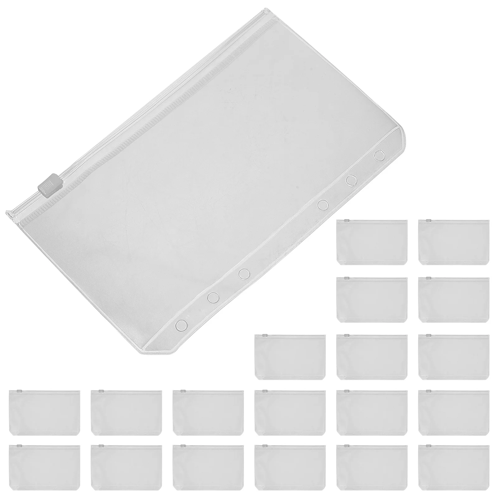 20 Pcs Loose Leaf Zipper Bag Clear Small Reusable Storage Bags Storing Binder Pouch Pvc Document Ticket Loose-leaf Book
20 Pcs Loose Leaf Zipper Bag Clear Small Reusable Storage Bags Storing Binder Pouch Pvc Document Ticket Loose-leaf Book