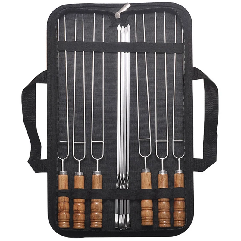 10PCS BBQ Stainless Steel Kebab Skewer Barbecue Skewer Flat Skewer Roasting Pin Barbecue Skewer Barbecue Utensils
10PCS BBQ Stainless Steel Kebab Skewer Barbecue Skewer Flat Skewer Roasting Pin Barbecue Skewer Barbecue Utensils