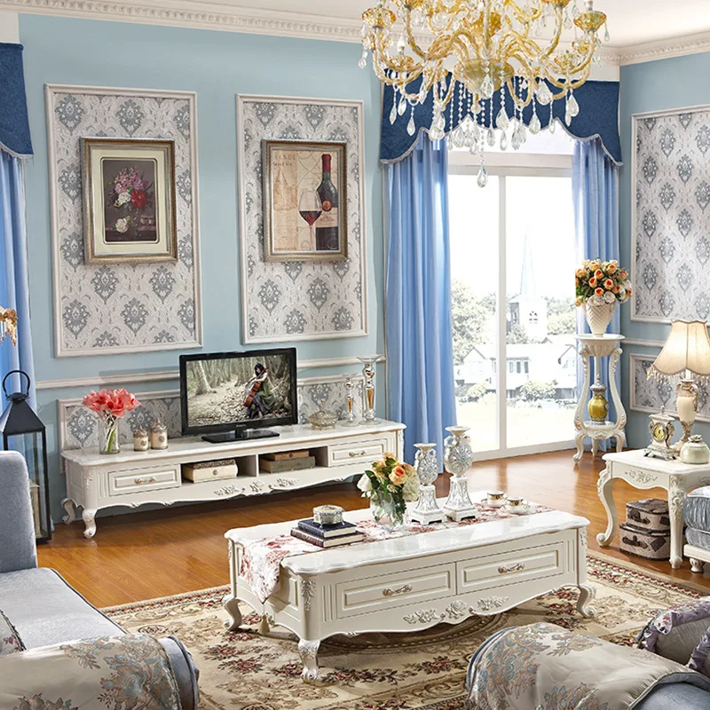 European marble coffee table TV cabinet combination TV cabinet set French pastoral cabinet طاولة قهوة desk table small table
European marble coffee table TV cabinet combination TV cabinet set French pastoral cabinet طاولة قهوة desk table small table