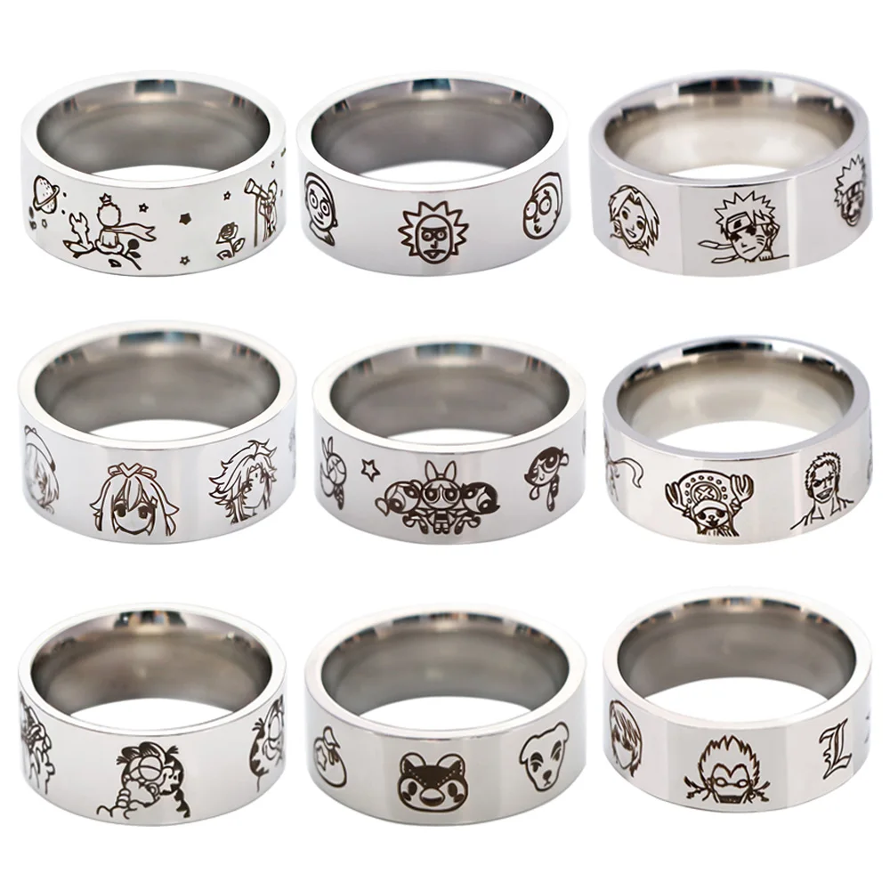 Japanese Anime Genshin Women Ring Stainless Steel Couple Rings Cartoon Cosplay Fidget Ring Cute Accessories Gift for Friends
Japanese Anime Genshin Women Ring Stainless Steel Couple Rings Cartoon Cosplay Fidget Ring Cute Accessories Gift for Friends