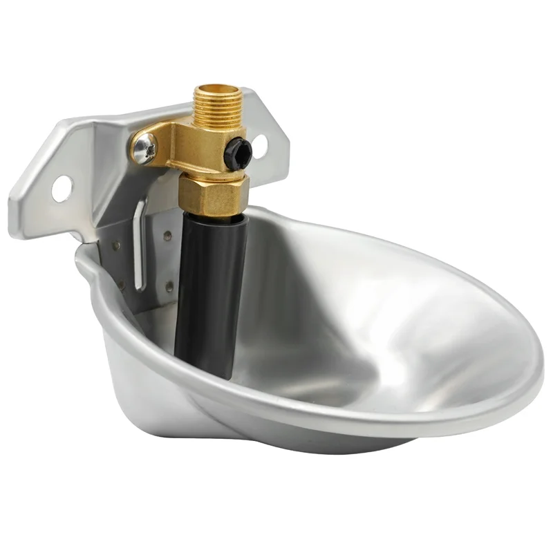 Goat Sheep Stainless Steel Drinking Water Bowl with 1/2" Thread Copper Valve Farm Animals Dog Lamb Feeding Water Equipment
Goat Sheep Stainless Steel Drinking Water Bowl with 1/2" Thread Copper Valve Farm Animals Dog Lamb Feeding Water Equipment