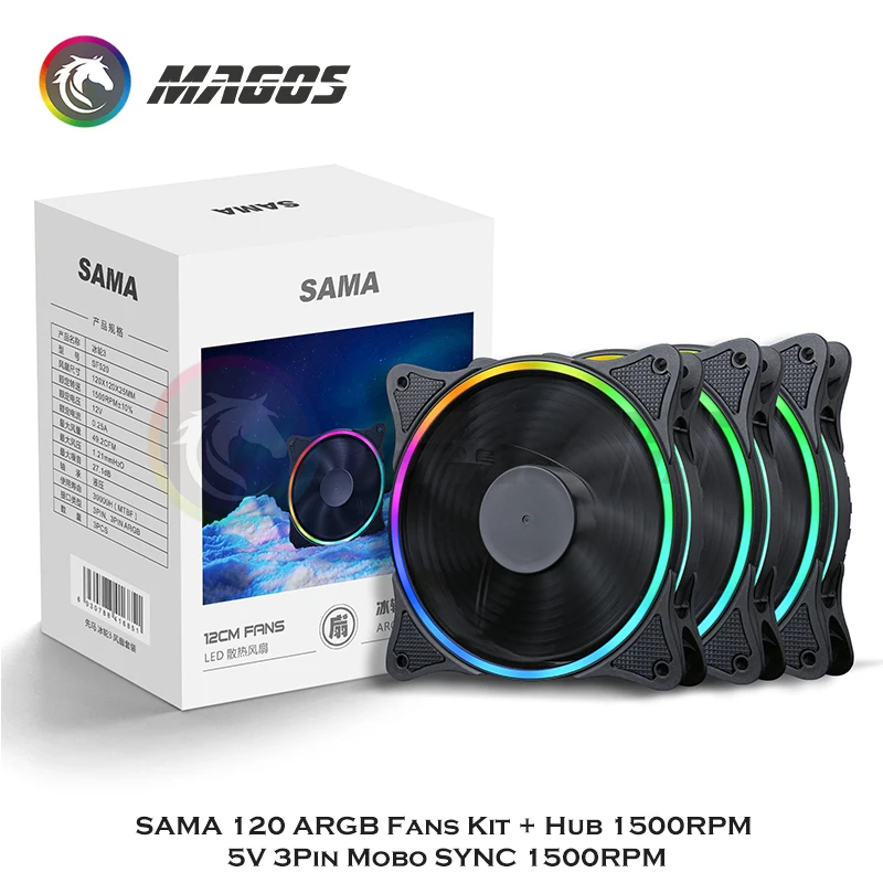 3pcs SAMA RGB Computer Case12CM Fan 5V 3PIN Connector 1500RPM 120mm Silent Cooling Fan For PC Cabinet Radiator for Gamer Cases
3pcs SAMA RGB Computer Case12CM Fan 5V 3PIN Connector 1500RPM 120mm Silent Cooling Fan For PC Cabinet Radiator for Gamer Cases