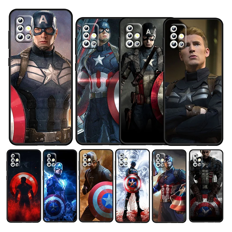 Marvel Captain America For Samsung Galaxy A52S A72 A71 A52 A51 A12 A32 A21S 4G 5G TPU Soft Black Silicone Phone Case Capa Cover
Marvel Captain America For Samsung Galaxy A52S A72 A71 A52 A51 A12 A32 A21S 4G 5G TPU Soft Black Silicone Phone Case Capa Cover