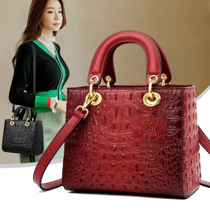 

Shoulder Messenger Quality Totes For Bag Bag Leather Designer Crocodile 2023 Ladies Handbag Brand Women Hand Luxury Purses High