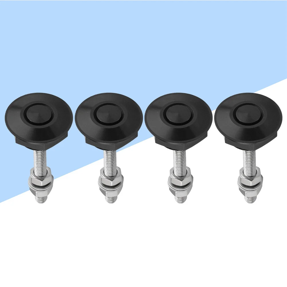 4PCS Aluminum Alloy Engine Hood Lock Bonnet Hood Lock Mini Push Clip Car Accessories (Black)
4PCS Aluminum Alloy Engine Hood Lock Bonnet Hood Lock Mini Push Clip Car Accessories (Black)